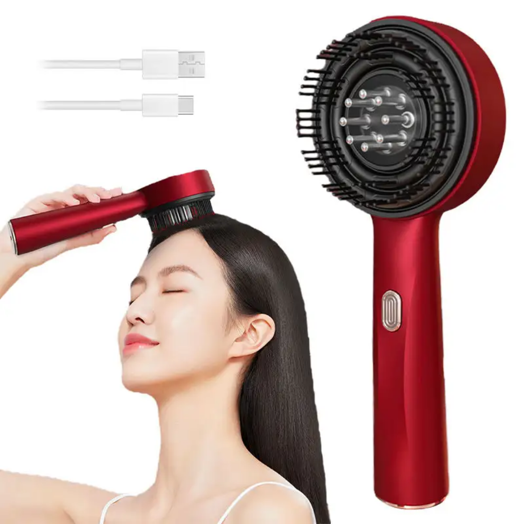 Scalp Massage Brush with Oil Applicator